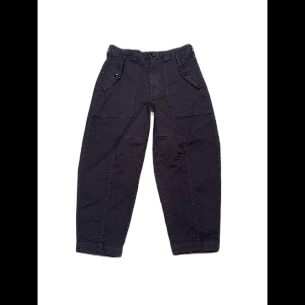 Banana Republic Size 8 Petite Carpenter Utility Barrel Leg Pants Washed Charcoal